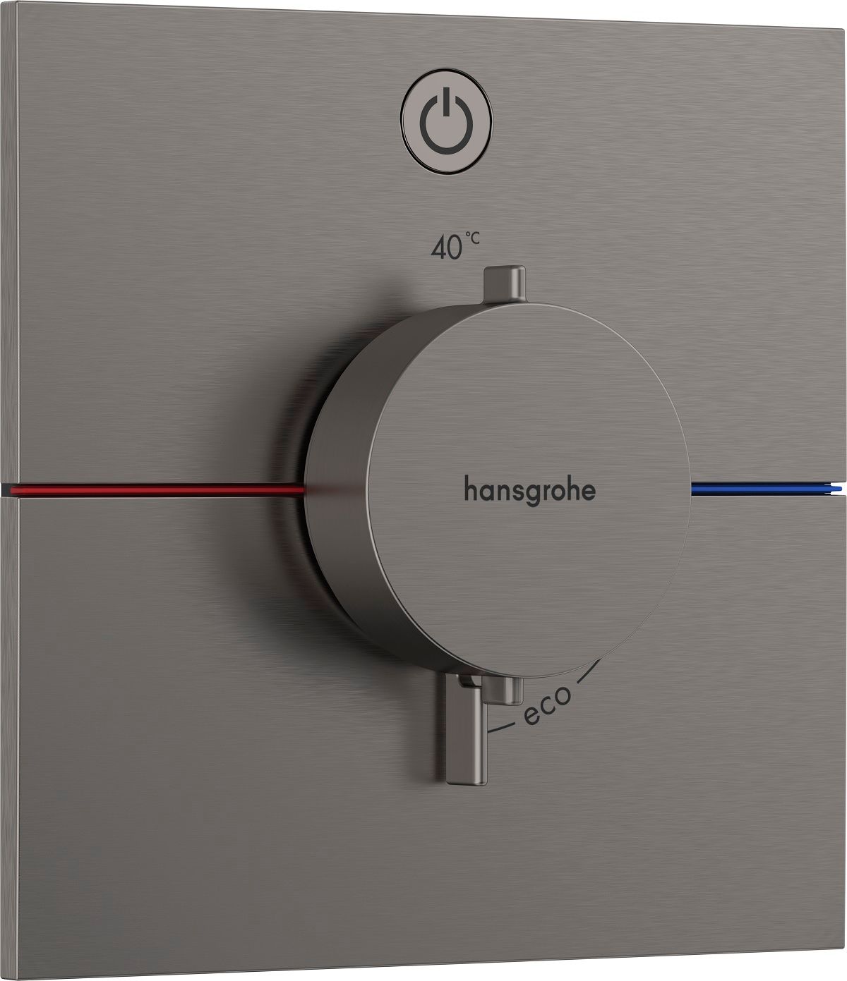 Hansgrohe ShowerSelect Comfort E Jednopáková termostatická batéria, brúsený čierny chróm 15571340