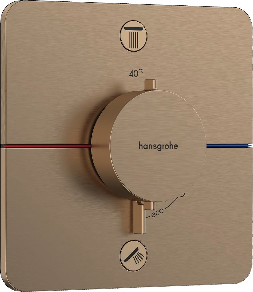 Hansgrohe Sprchová batéria Comfort Q s 2 výstupmi, brúsený bronz 15583140