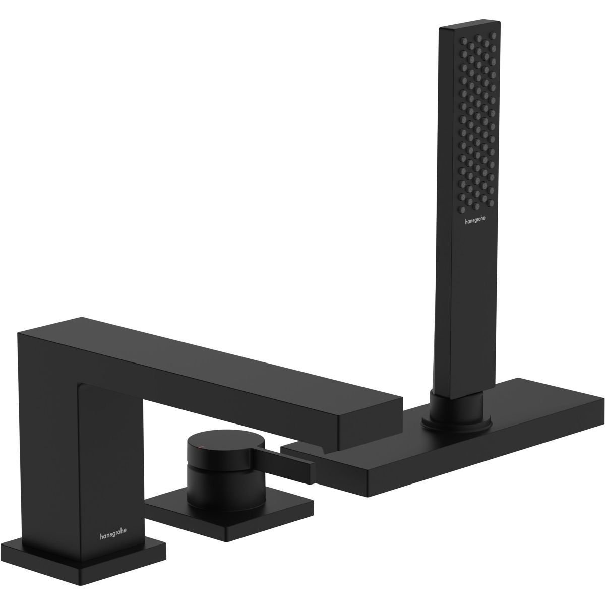 Hansgrohe Tecturis 3-otvorová batéria na okraj vane, sBox, matná čierna 73443670