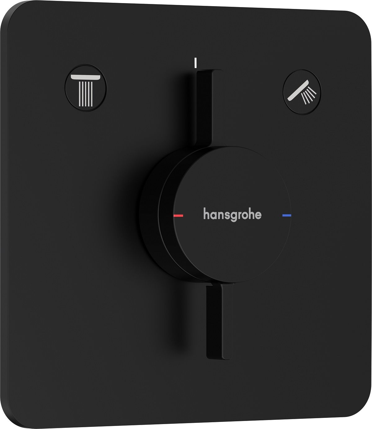 Hansgrohe DuoTurn Q Podomietková batéria dvojcestná, matná čierna 75414670