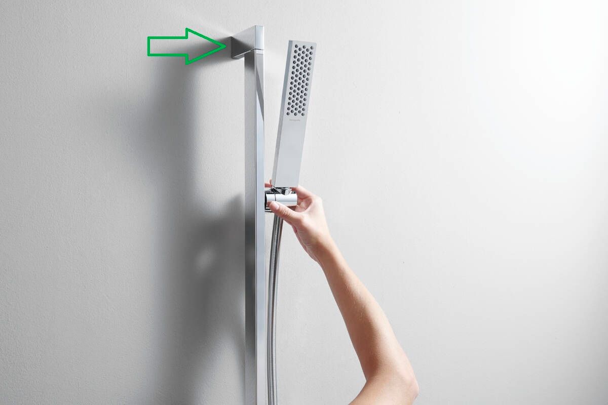 Hansgrohe Náhradný uzáver pre pripojenie sprchovej tyče, chróm 94729000