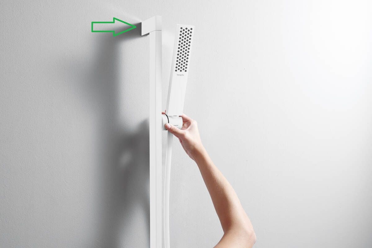 Hansgrohe Náhradný uzáver pre pripojenie sprchovej tyče, biely matný 94729700