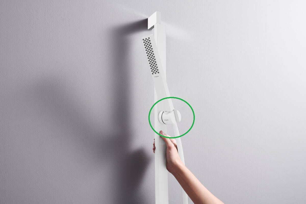 Hansgrohe Náhradný posuvník pre štvorcovú tyč 35 x 15 mm, biely matný 94727700