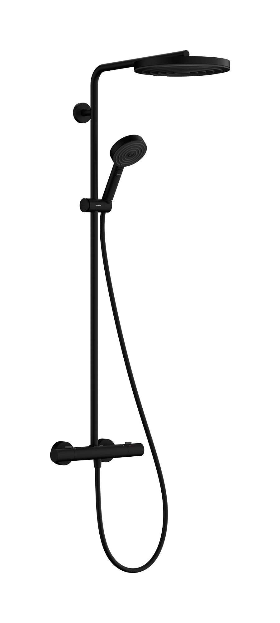 Hansgrohe Pulsify S Puro Sprchový termostatický systém Eco, matná černá 24236670