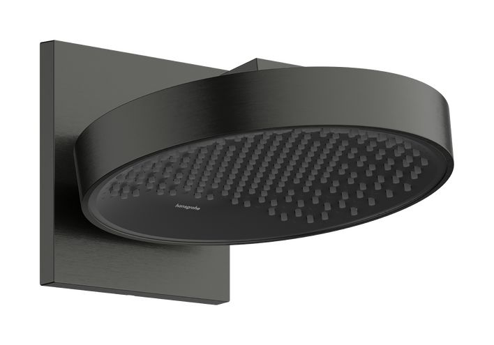 Hansgrohe Rainfinity Horná hlavová sprcha 250 1jet EcoSmart s nástenným pripojením, kartáčovaný čierny chróm 26227340