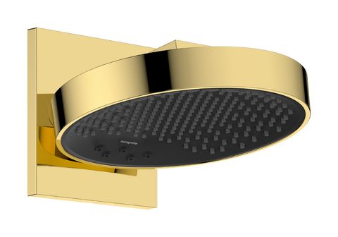 Hansgrohe Rainfinity Horná sprcha 250 3jet EcoSmart s nástenným pripojením, vzhľad lešteného zlata 26233990