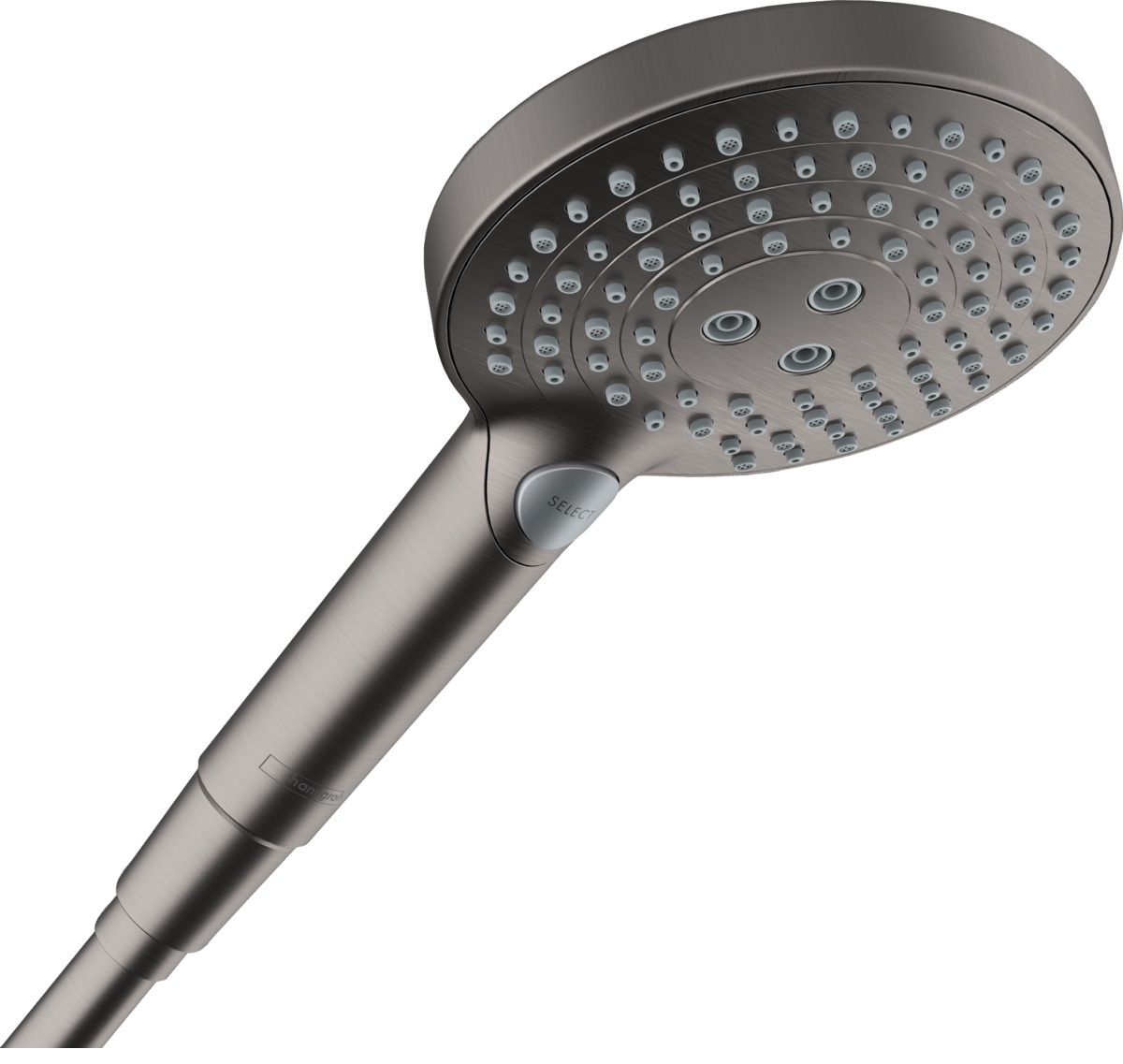 Hansgrohe Raindance Select S Ruční sprcha 3jet, EcoSmart +, kartáčovaný černý chrom 26516340