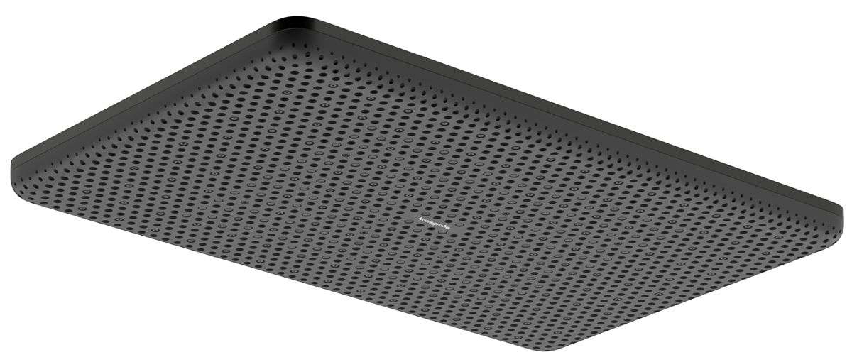 Hansgrohe Raindance Alive Q Hlavová sprcha 34x21 cm, EcoSmart, 1jet, kartáčovaný čierny chróm 24531340