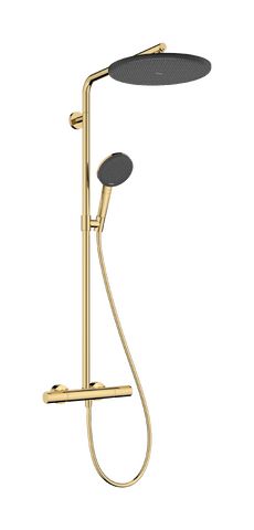 Hansgrohe Raindance Alive S Puro Sprchový systém s termostatom EcoSmart, vzhľad lešteného zlata 24593990