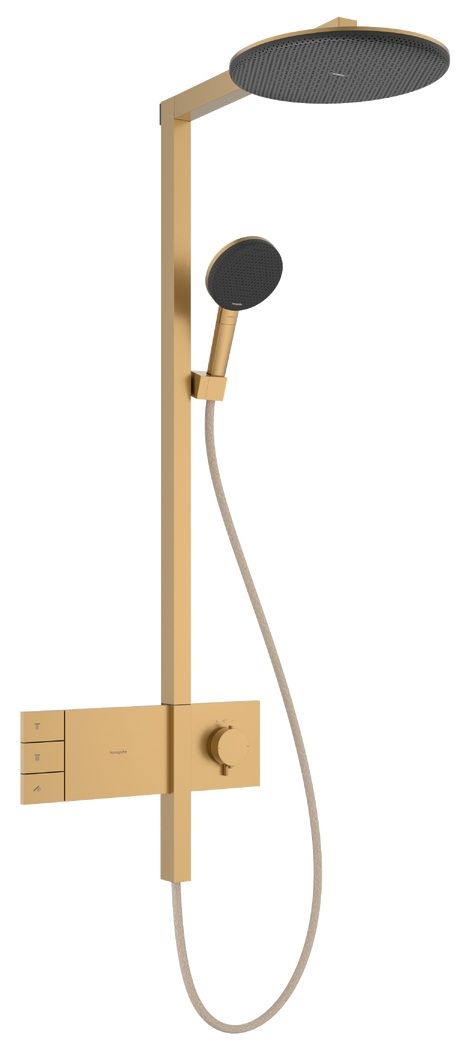 Hansgrohe Raindance Alive S Showerpipe Sprchová súprava s termostatom, 2 jet, kartáčovaný bronz 24595140
