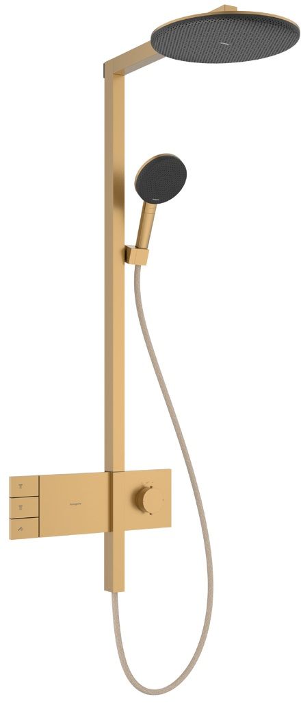 Hansgrohe Raindance Alive S Sprchová súprava s termostatom, EcoSmart, 2 jet, kartáčovaný bronz 24596140