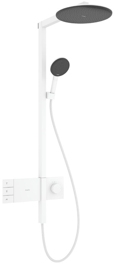 Hansgrohe Raindance Alive S Showerpipe Sprchová súprava s termostatom, EcoSmart, 2 jet, matná biela 24596700