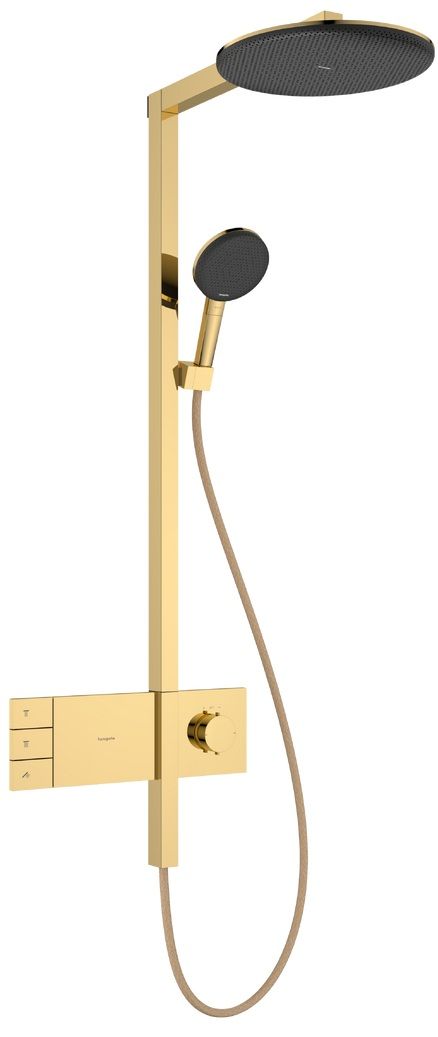Hansgrohe Raindance Alive S Showerpipe Sprchová súprava s termostatom, EcoSmart, 2 jet, lesklá zlatá 24596990