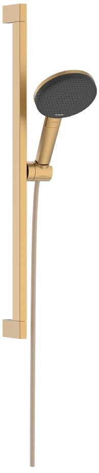 Hansgrohe Raindance Alive Select S, EcoSmart, Sprchová sada so sprchovou tyčou, 65 cm, 3jet, kartáčovaný bronz 24600140