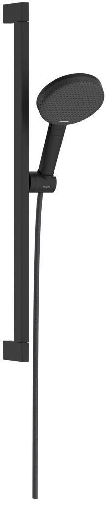 Hansgrohe Raindance Alive Select S, EcoSmart, Sprchová sada so sprchovou tyčou, 65 cm, 3jet, čierna matná 24600670