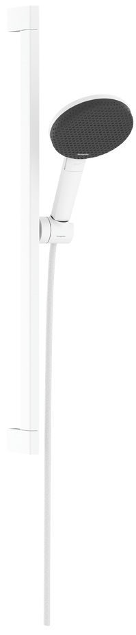 Hansgrohe Raindance Alive Select S, EcoSmart, Sprchová sada so sprchovou tyčou, 65 cm, 3jet, biela matná 24600700