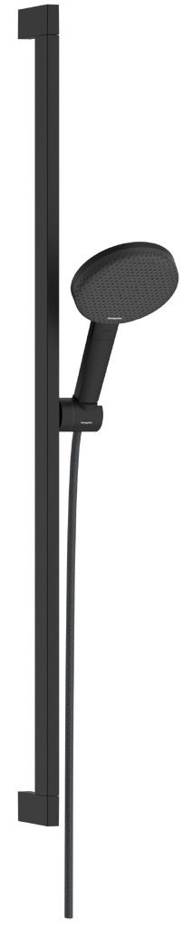 Hansgrohe Raindance Alive Select S, EcoSmart, Sprchová sada so sprchovou tyčou, 90 cm, 3jet, čierna matná 24601670