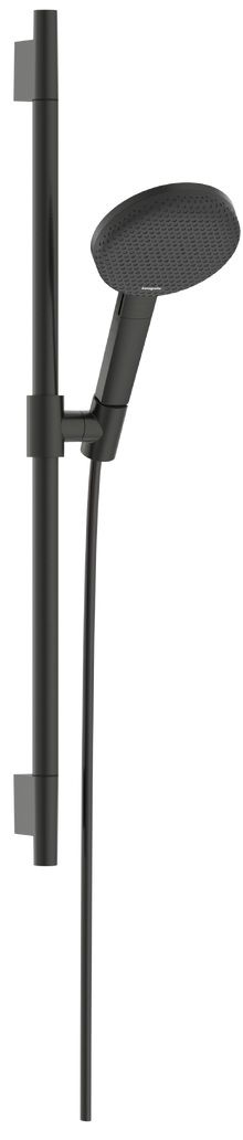 Hansgrohe Raindance Alive Select S, EcoSmart, Sprchová sada so sprchovou tyčou, 65 cm, 3jet, kartáčovaný čierny chróm 24602340