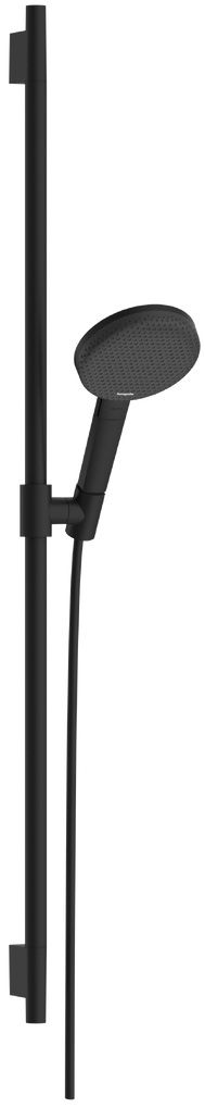 Hansgrohe Raindance Alive Select S, EcoSmart, Sprchová sada so sprchovou tyčou, 90 cm, 3jet, čierna matná 24603670