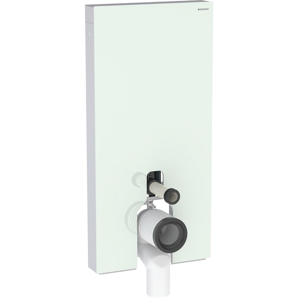 Geberit Monolitický modul pre stojace WC, 101 cm, sklo mätové/hliník 131.003.SL.5