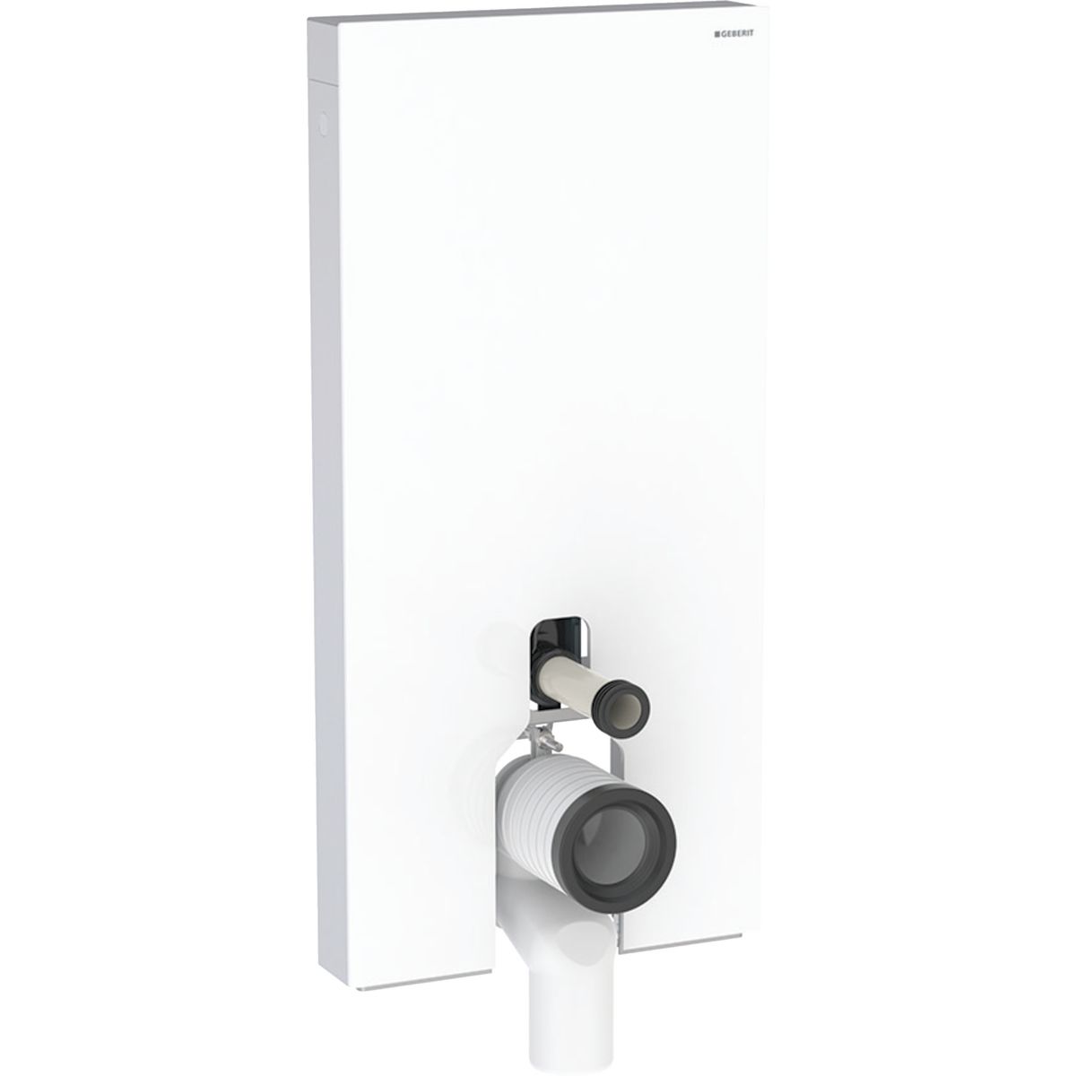 Geberit Monolitický modul pre závesné WC, 101 cm, sklo biele/hliník 131.021.SI.5
