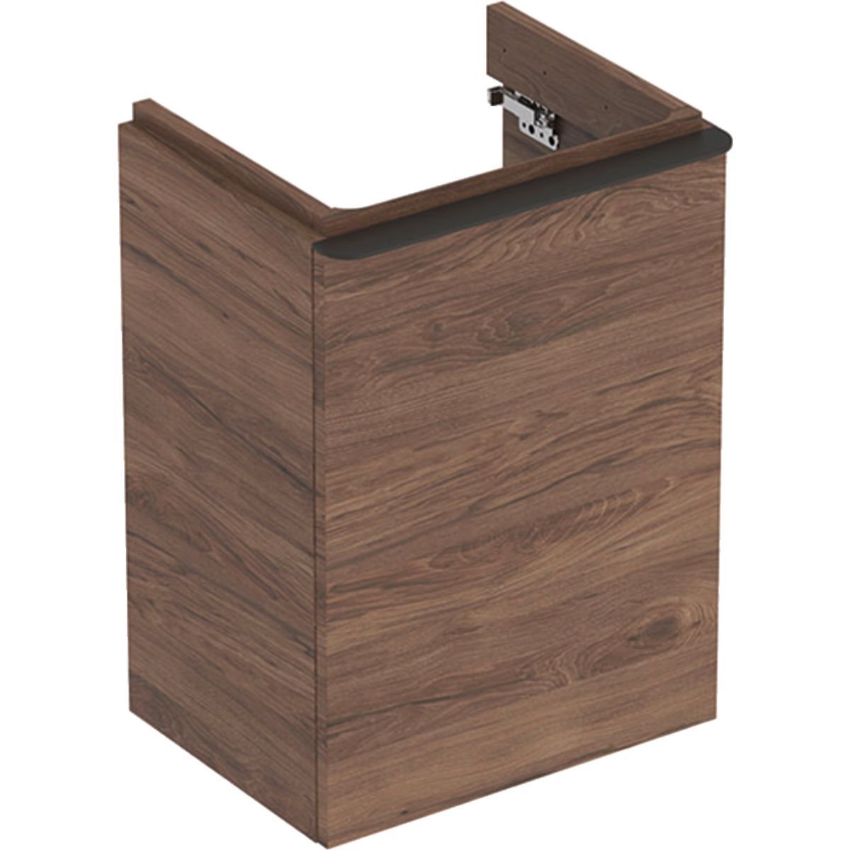 Geberit Smyle Square Kúpeľňová skrinka pod umývadlo 44,2 cm pravá, orech hikor 500.350.JR.1