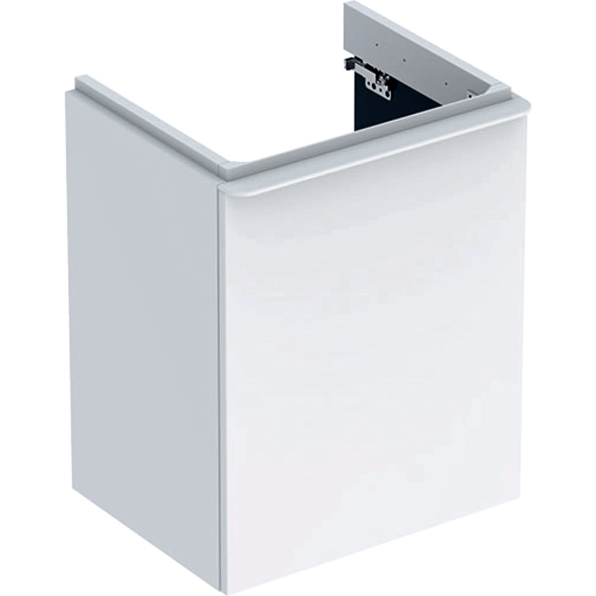 Geberit Smyle Square Kúpeľňová skrinka pod umývadlo 49,2 cm ľavá, biela 500.364.00.1