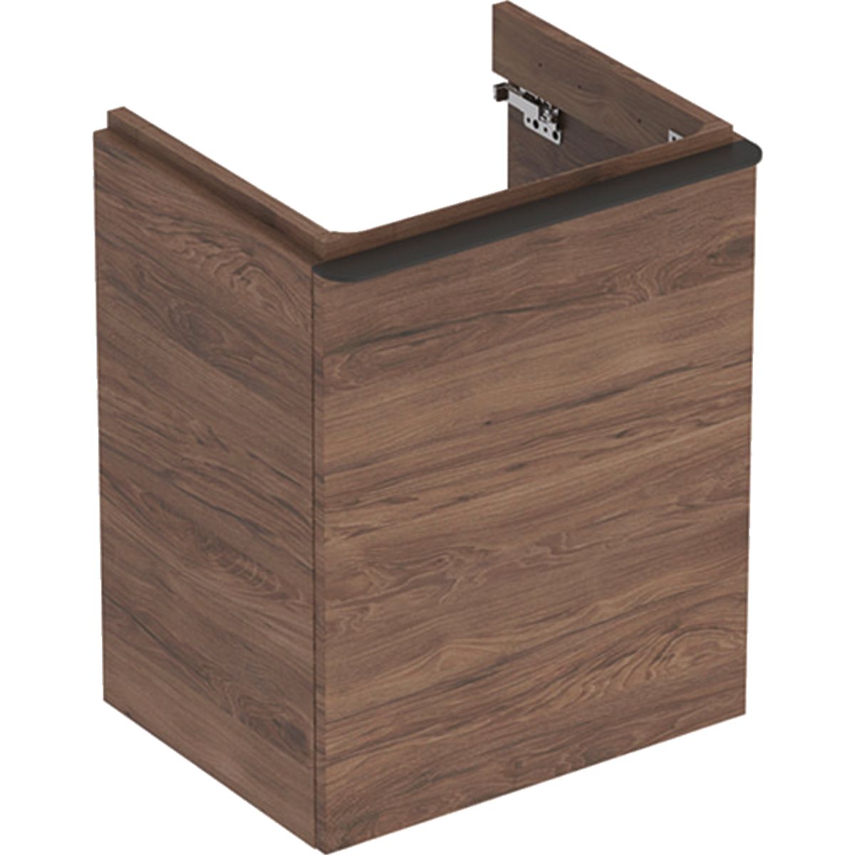 Geberit Smyle Square Kúpeľňová skrinka pod umývadlo 49,2 cm ľavá, orech hikor 500.364.JR.1