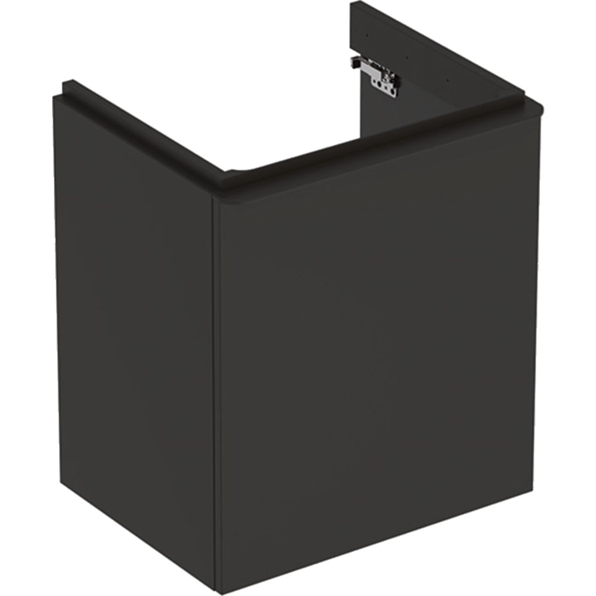 Geberit Smyle Štvorcová kúpeľňová skrinka pod umývadlo 53,6 cm pravá, láva 500.365.JK.1
