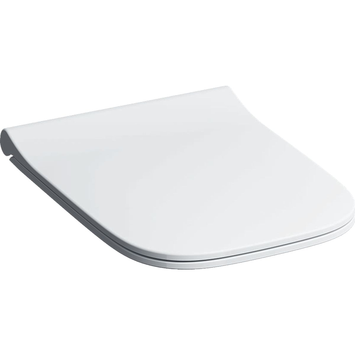 Geberit Smyle Square slim Záchodová doska s automatickým sklápaním, biele 500.688.01.1