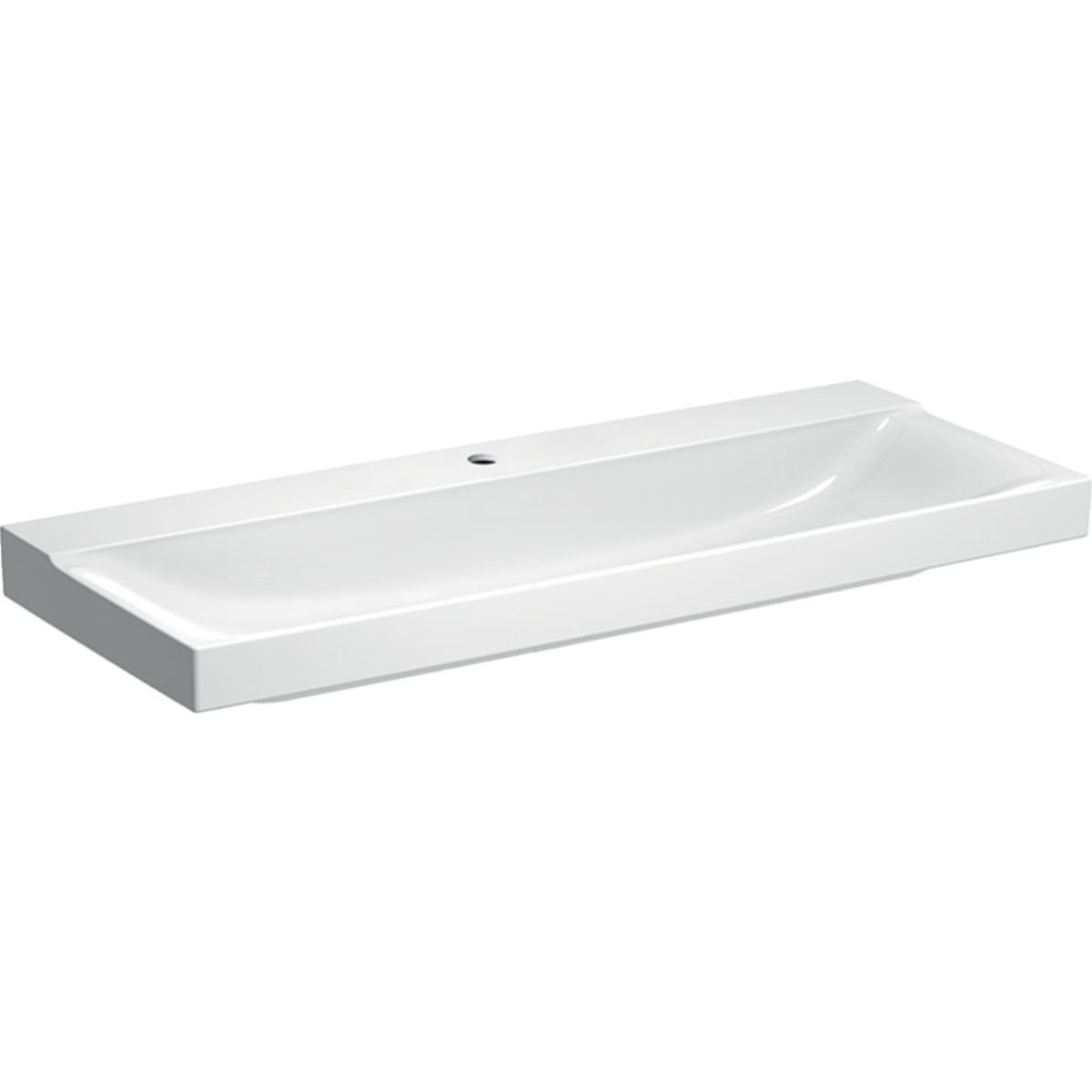 Geberit Xeno2 Umývadlo 120 cm s otvorom, biele/KeraTect 500.551.01.1