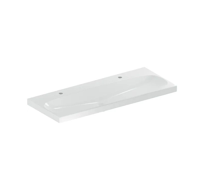 Geberit Acanto Umyvadlo 120x48,2 cm, otvor pro baterii, bez přepadu, bílá 501.880.00.5