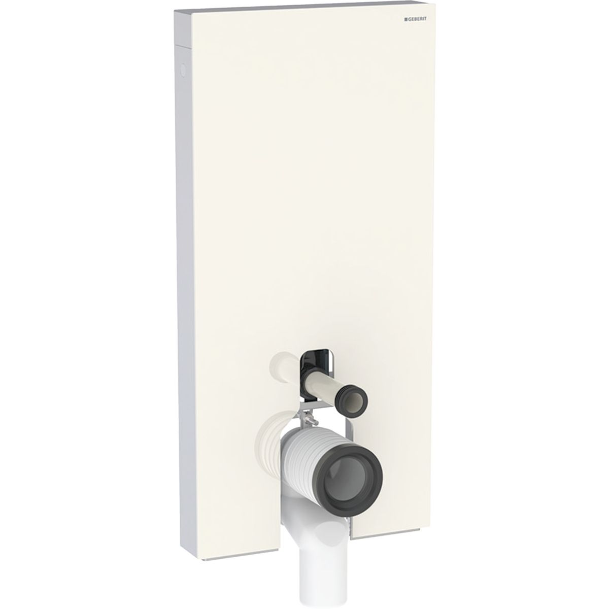 Geberit Monolitický modul pre stojace WC, 101 cm, sklo pieskovo sivá/hliník 131.003.JL.5