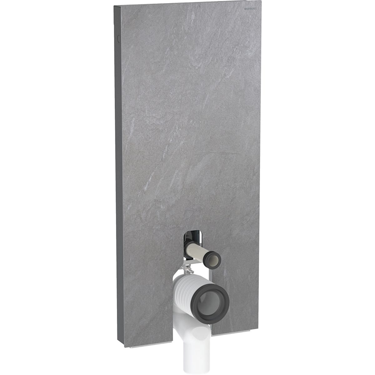 Geberit Modul Monolit pre stojace WC, 114 cm, sklenená bridlica/čierny chróm 131.033.00.5