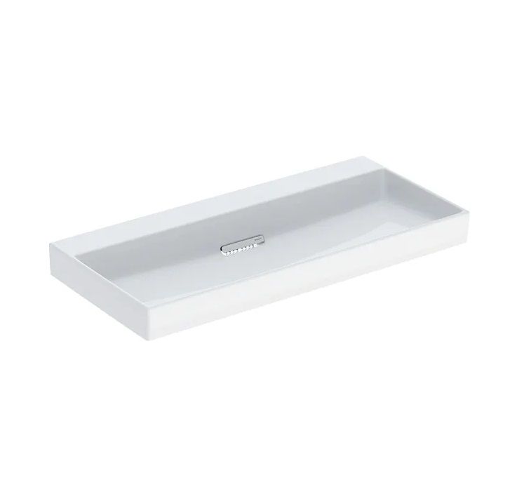 Geberit One Umyvadlo 105x48 cm, vývod vodorovný, bez otvoru, bílá/KeraTect, lesk 505.045.00.1