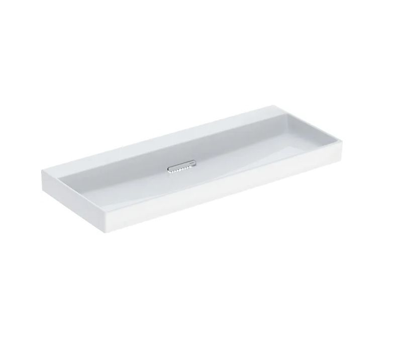 Geberit One Umyvadlo vývod vodorovný 120x48 cm, bez otvoru, bílá/KeraTect, lesk 505.047.00.1