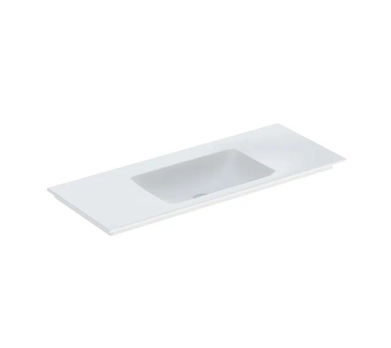 Geberit One Umyvadlo nábytkové 90x48 cm, bez otvoru, plocha vlevo, bílá/KeraTect 505.013.00.1