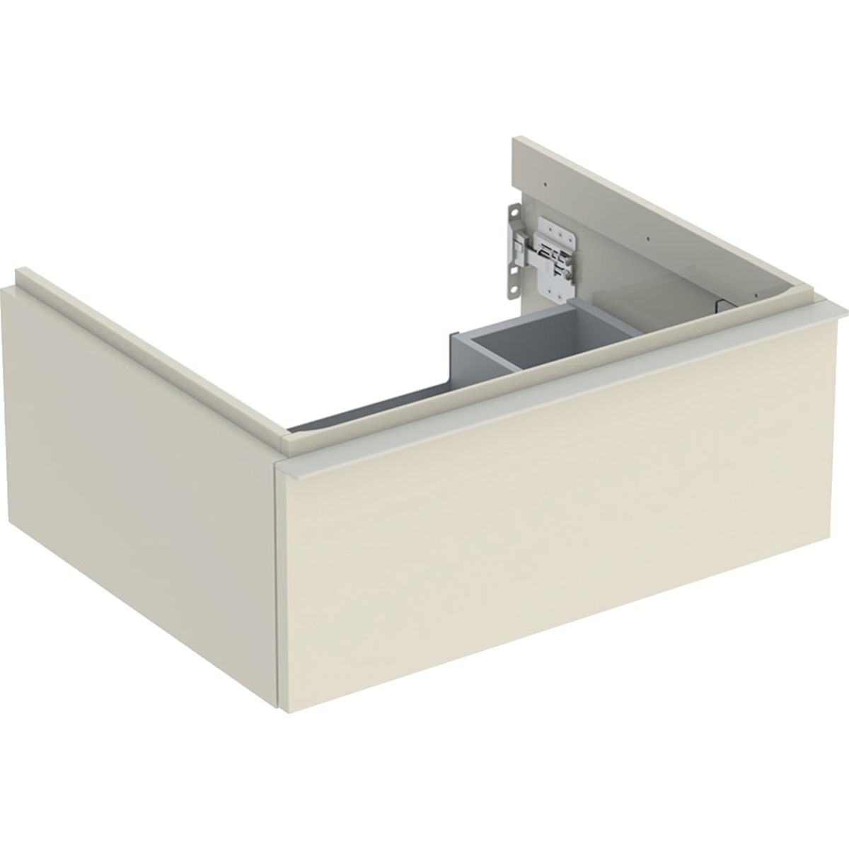 Geberit iCon Umývadlová skrinka 118,4 x 24,7 cm, pieskovo sivá, rukoväť pieskovo sivá 502.313.JL.1