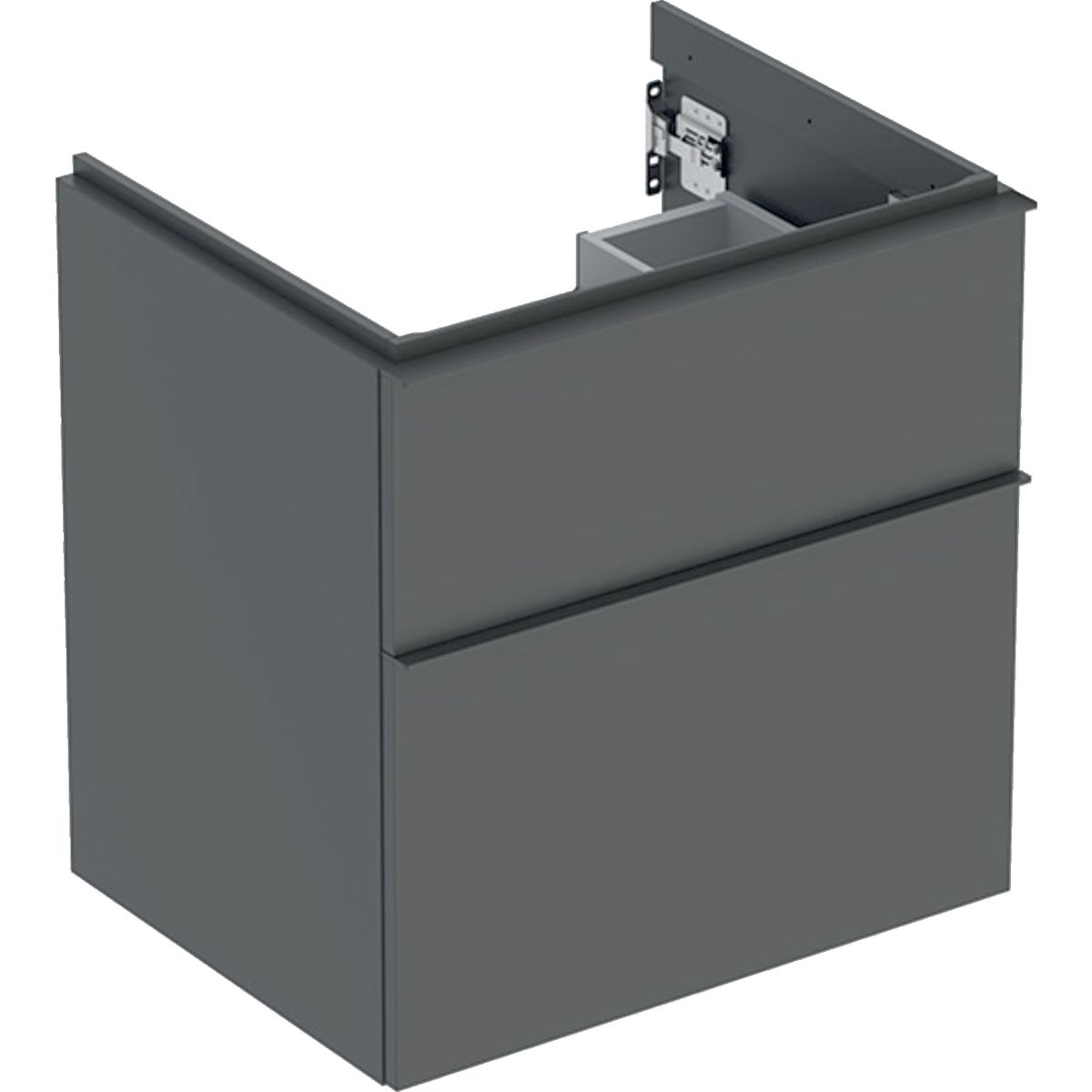 Geberit iCon Skrinka pod umývadlo 59,2 x 61,5 cm, lávový mat, úchytka lávový mat 502.303.JK.1