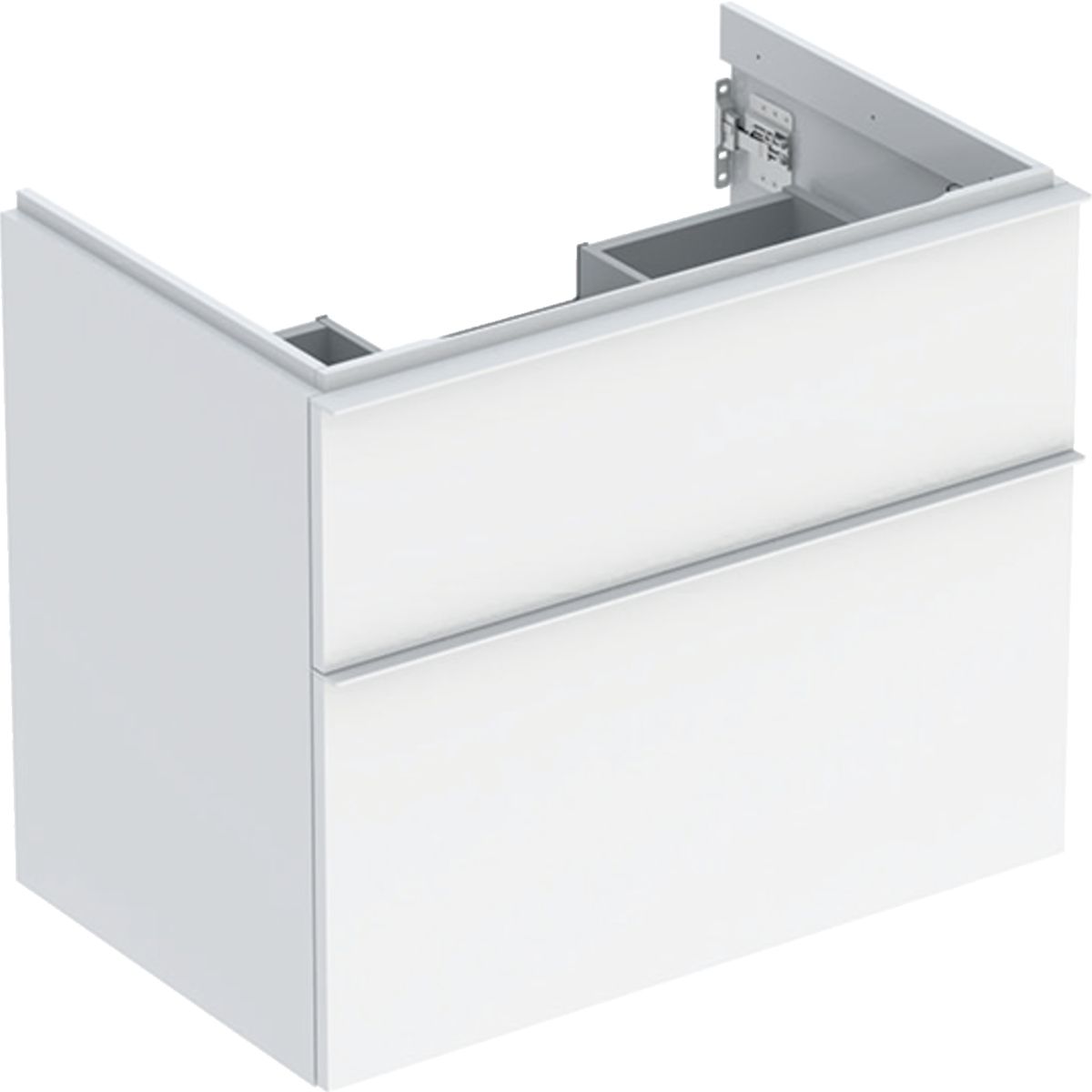 Geberit iCon Skrinka pod umývadlo 74 x 61,5 cm, biela lesklá, rukoväť biela matná 502.304.01.1