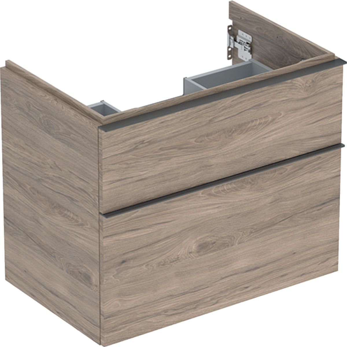Geberit iCon Skrinka pod umývadlo 74 x 61,5 cm, orech hickory, rukoväť láva matná 502.304.JR.1 S