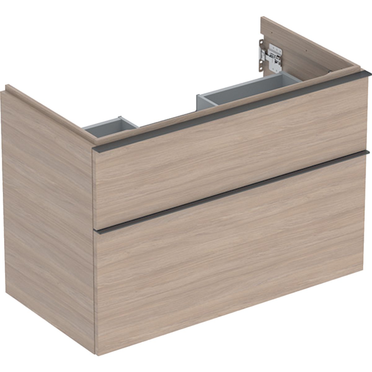 Geberit iCon Skrinka pod umývadlo 88,8 x 61,5 cm, orech hickory, rukoväť láva matná 502.305.JR.1