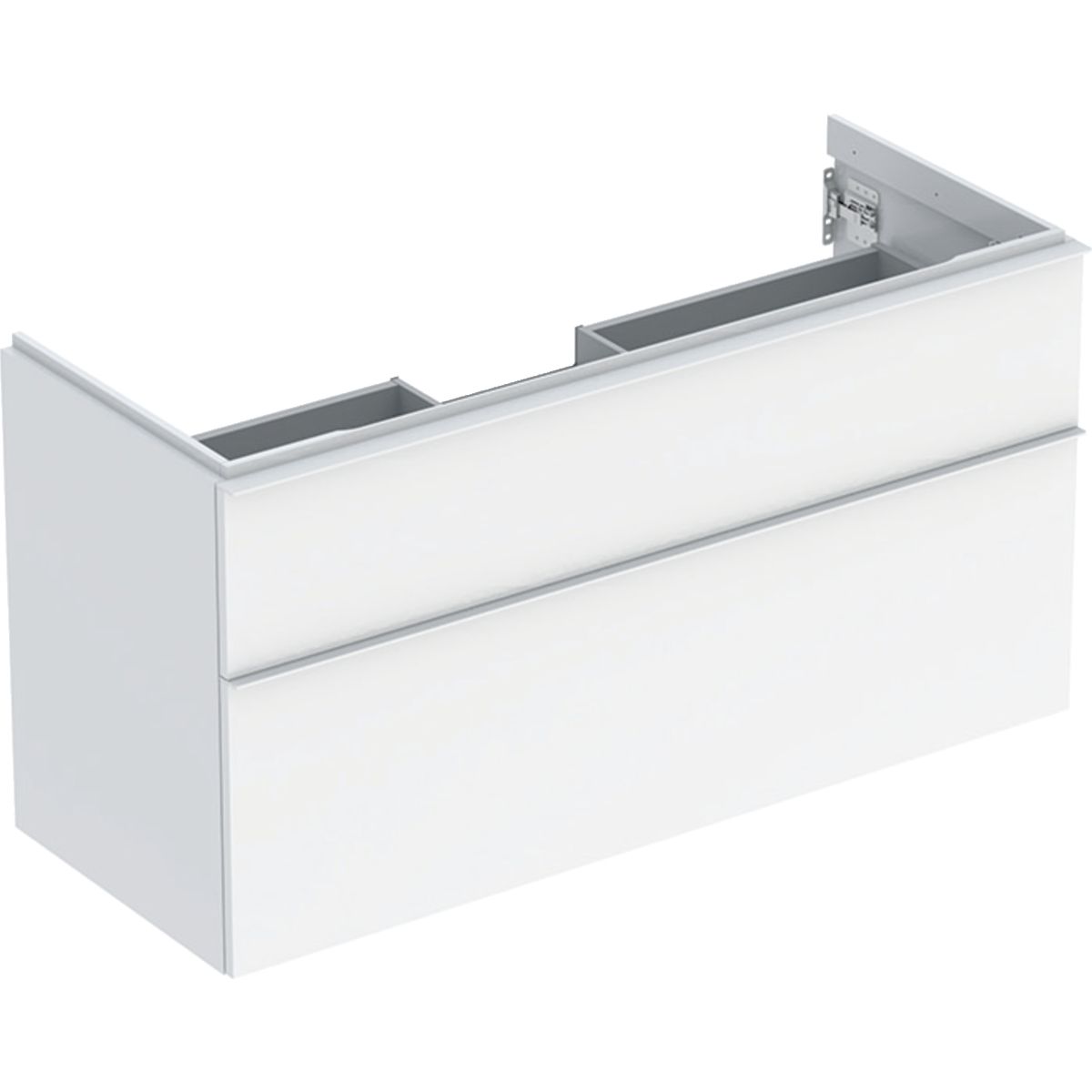 Geberit iCon Skrinka pod umývadlo 118,4 x 61,5 cm, biela lesklá, úchytka biela matná 502.306.01.1