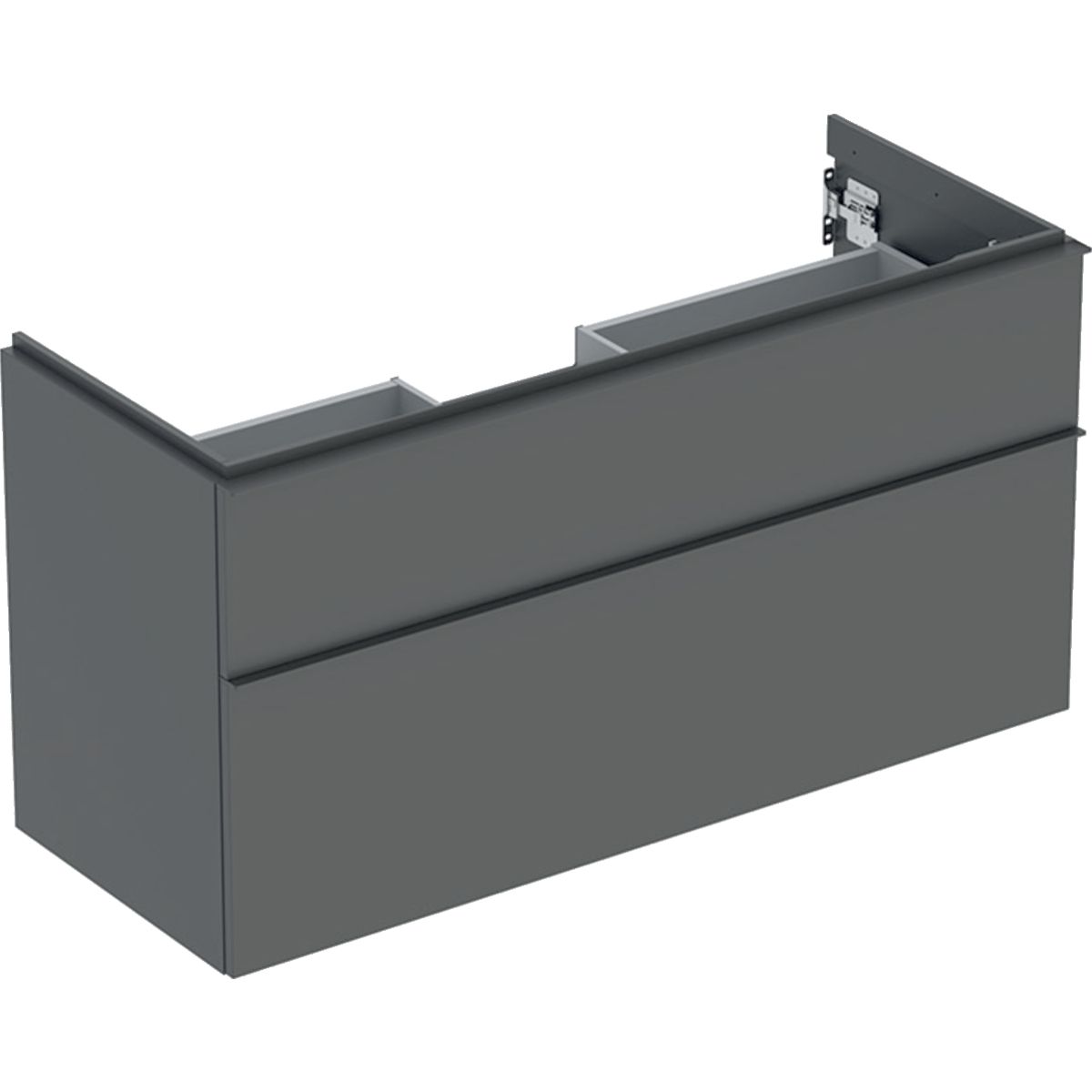 Geberit iCon Skrinka pod umývadlo 118,4 x 61,5 cm, lávový mat, úchytka lávový mat 502.306.JK.1