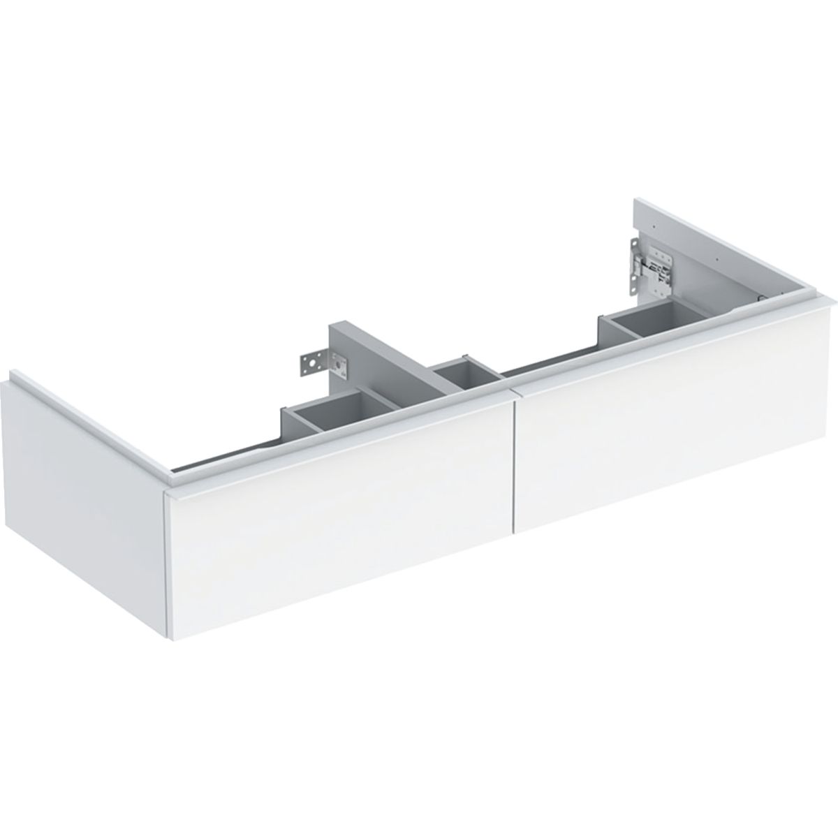 Geberit iCon Skrinka pod dvojité umývadlo 118,4 x 47,6 cm, biela lesklá 502.314.01.2