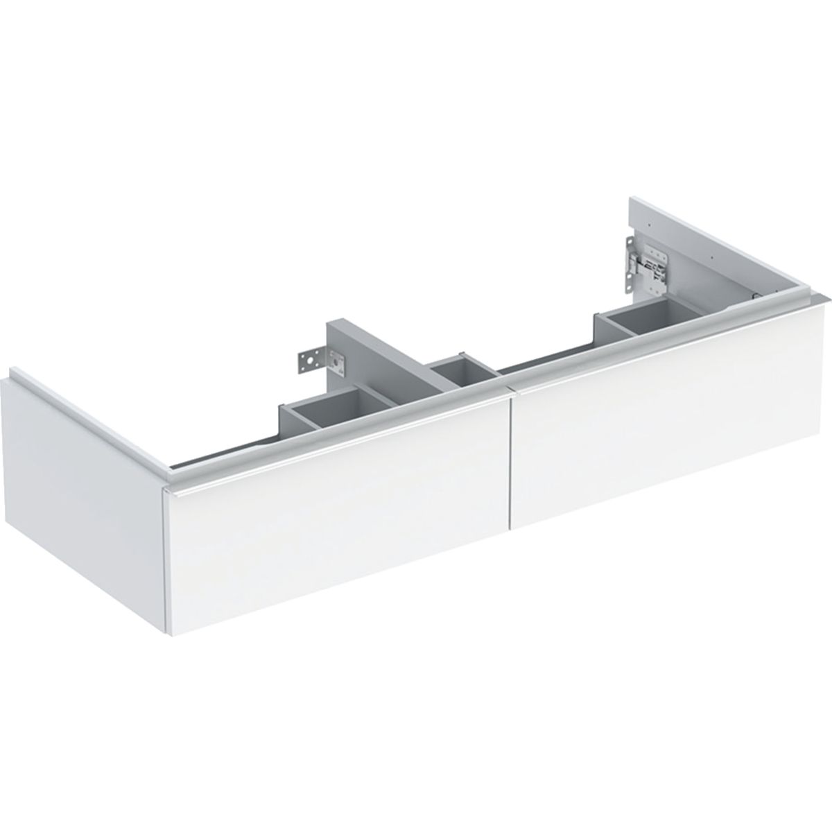 Geberit iCon Skrinka pod dvojité umývadlo 118,4 x 47,6 cm, biela lesklá 502.314.01.2