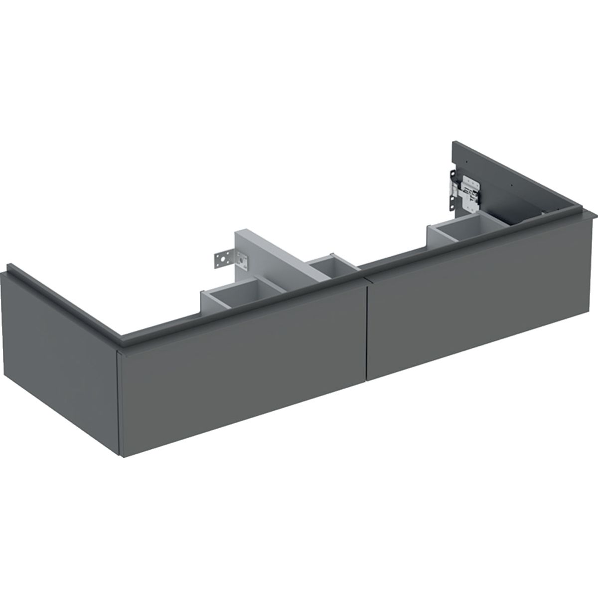 Geberit iCon Skrinka pod dvojité umývadlo 118,4 x 47,6 cm, lávový mat 502.314.JK.1