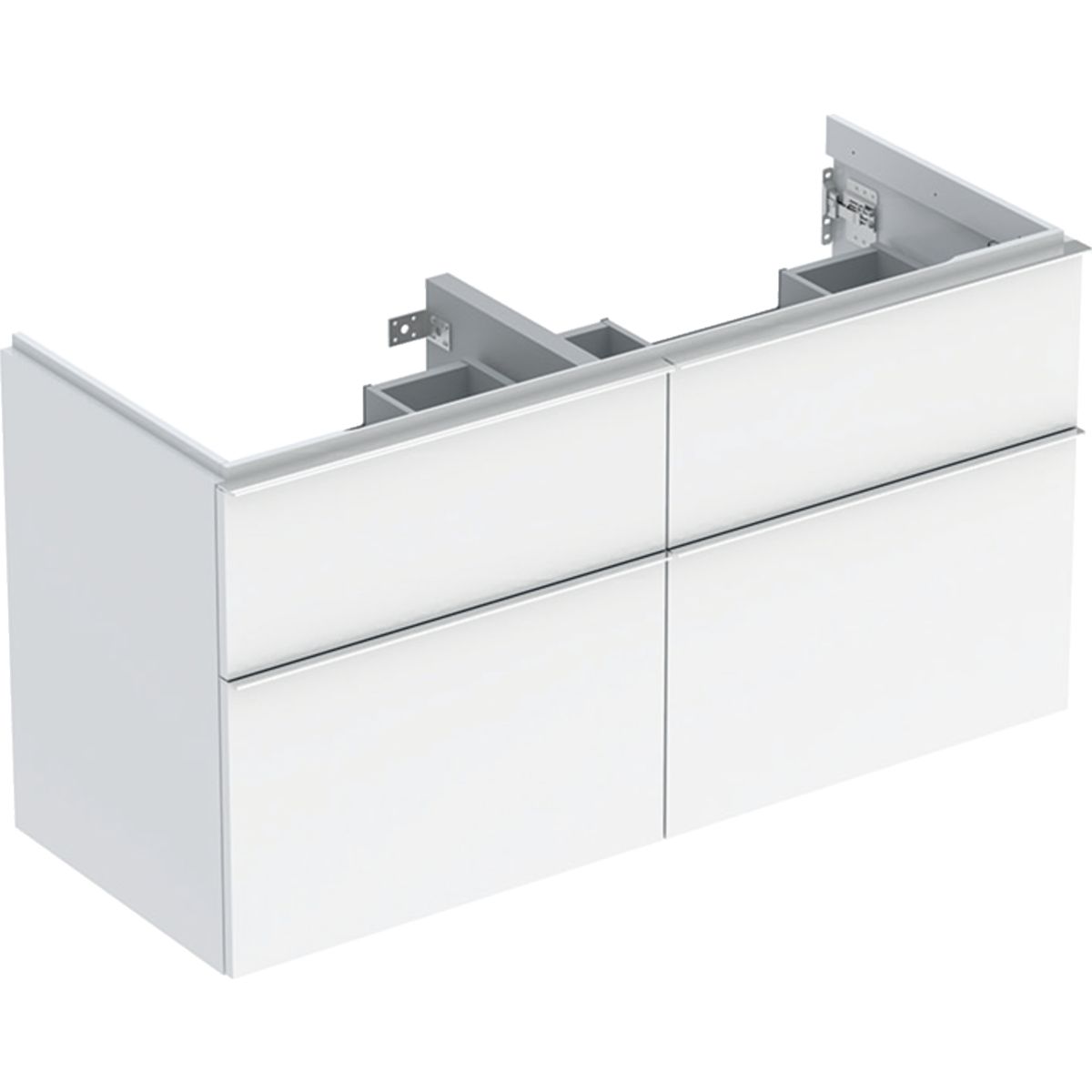 Geberit iCon Skrinka pod dvojité umývadlo 118,4 x 61,5 cm, biela lesklá 502.309.01.2