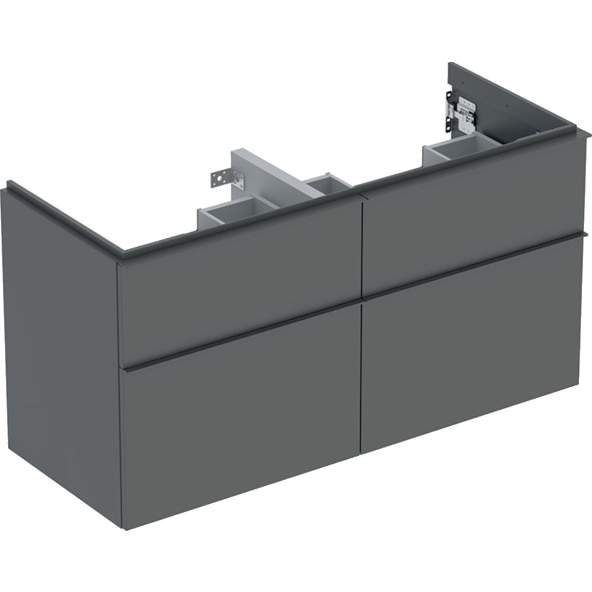Geberit iCon Skrinka pod dvojité umývadlo 118,4 x 61,5 cm, lávový mat 502.309.JK.1