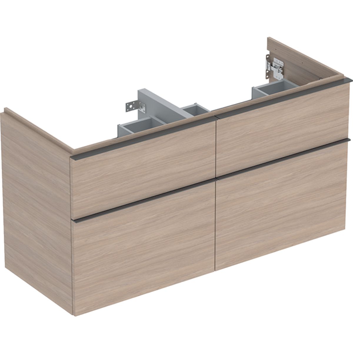Geberit iCon Skrinka pod dvojité umývadlo 118,4 x 61,5 cm, dub 502.309.JH.1